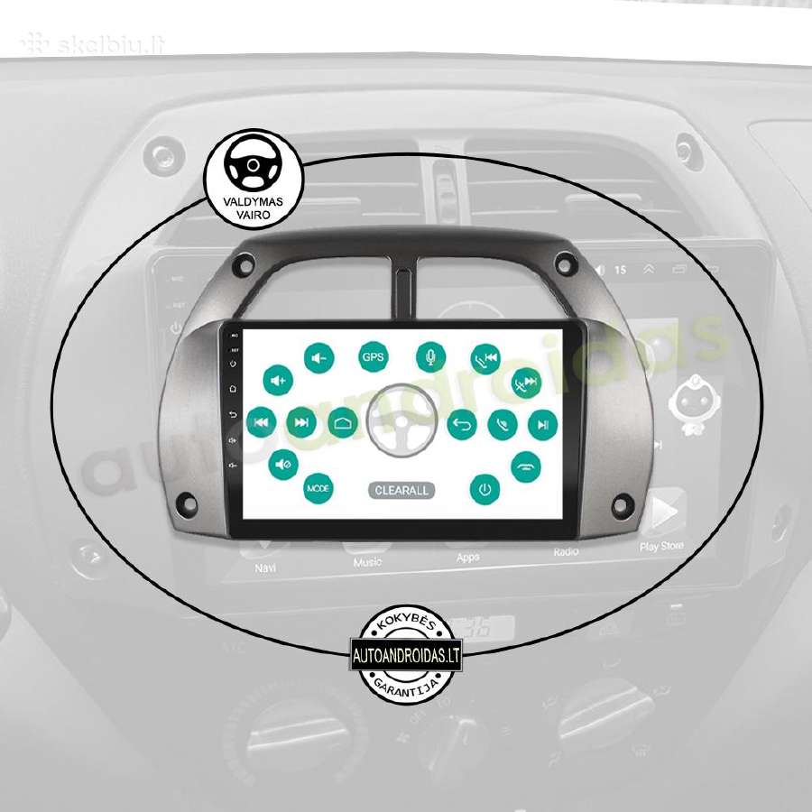 Toyota Rav4 2001-05 Android multimedia GPS/WiFi/bt - nuotraukos Nr. 12