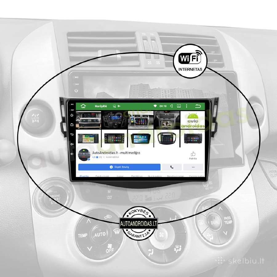 Toyota Rav4 2006-12 Android multimedia GPS/WiFi/bt - nuotraukos Nr. 3
