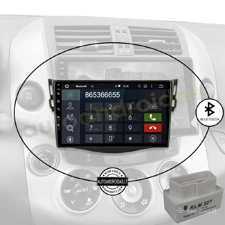 Toyota Rav4 2006-12 Android multimedia GPS/WiFi/bt - nuotraukos Nr. 5