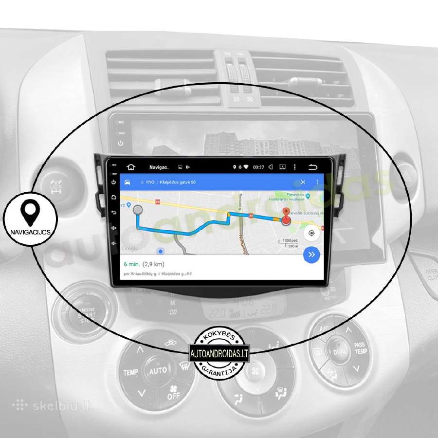 Toyota Rav4 2006-12 Android multimedia GPS/WiFi/bt - nuotraukos Nr. 11