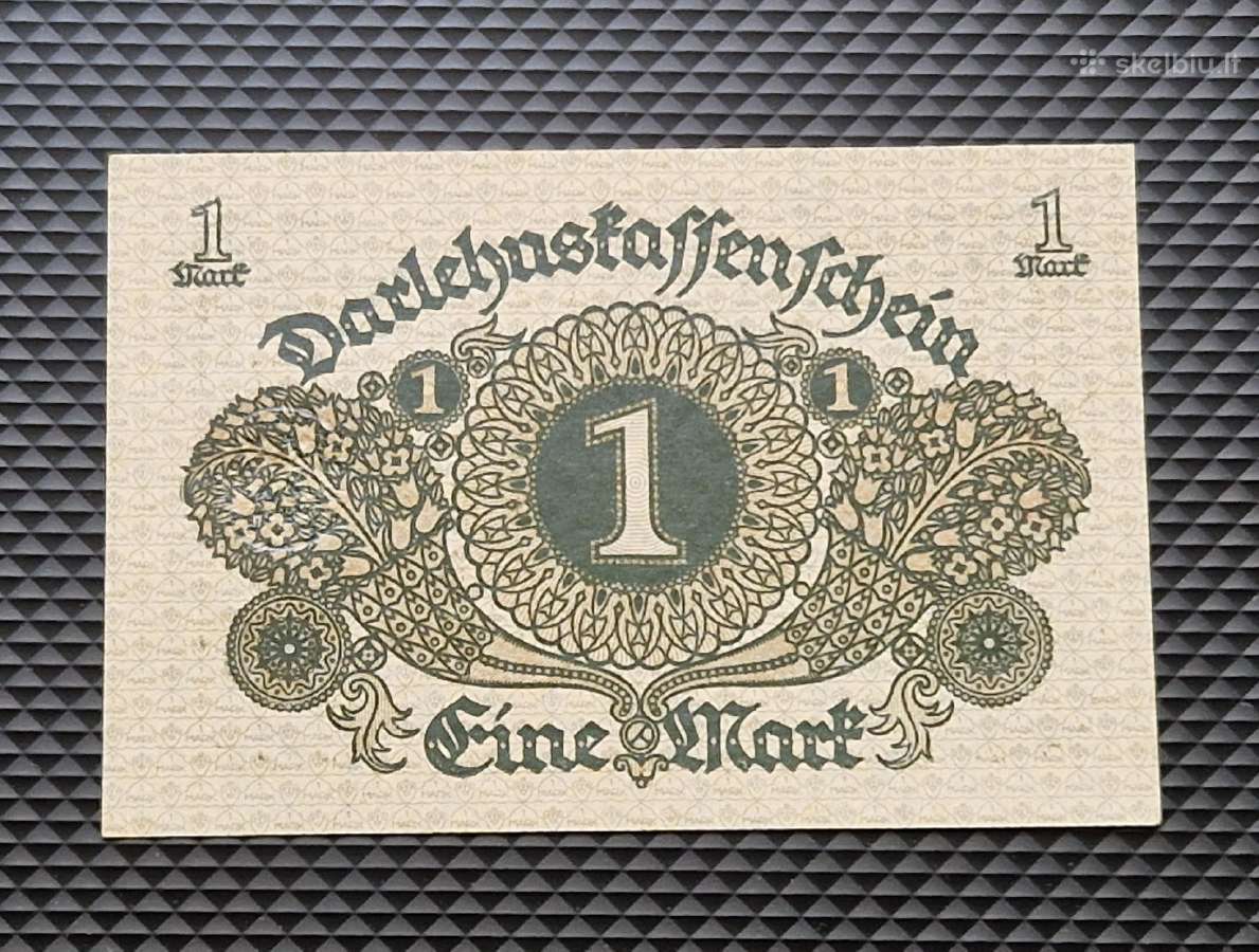 1 mark 1920 Veimaro respublika Unc - nuotraukos Nr. 3