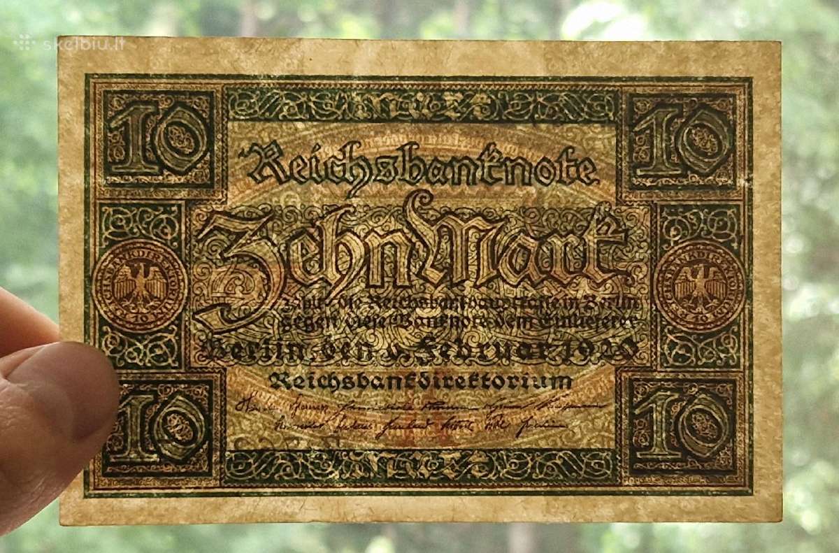 10 mark 1920 Veimaro respublika Unc - nuotraukos Nr. 2
