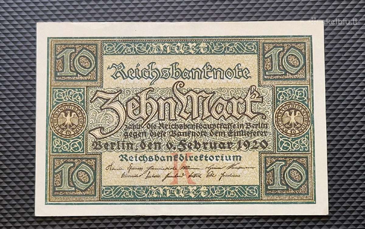 10 mark 1920 Veimaro respublika Unc
