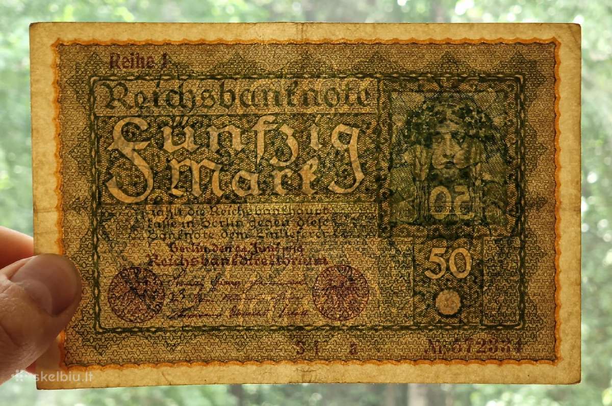 50 mark 1919 Veimaro respublika - nuotraukos Nr. 2