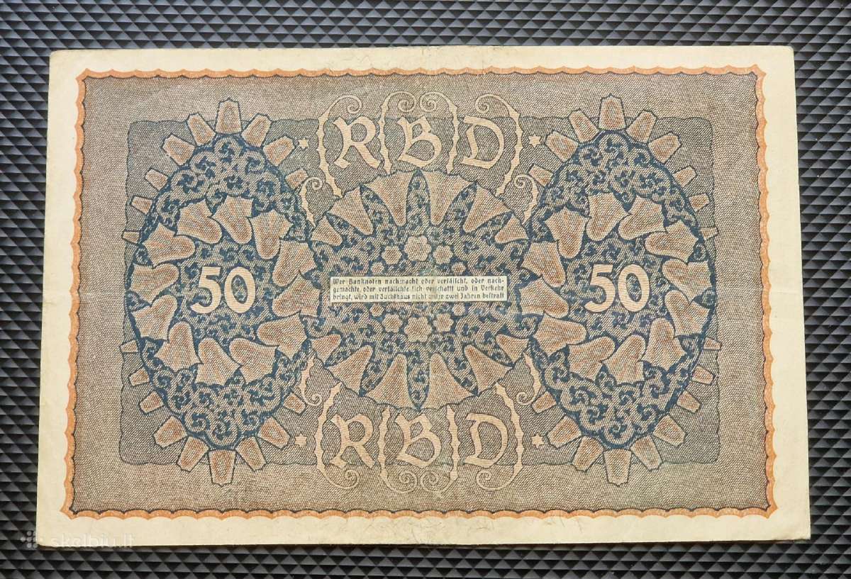 50 mark 1919 Veimaro respublika - nuotraukos Nr. 3