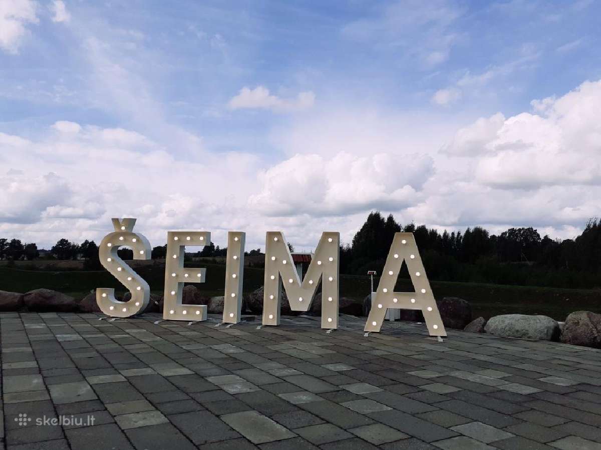 Šviečiančių raidžių ir skaičių nuoma jūsų šventėms - nuotraukos Nr. 24
