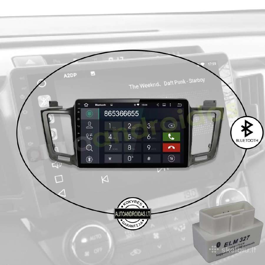 Toyota Rav4 2013-18 Android multimedia GPS/WiFi/bt - nuotraukos Nr. 5