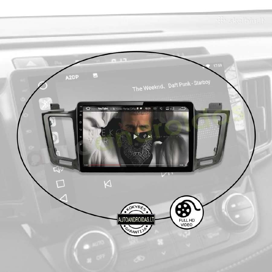 Toyota Rav4 2013-18 Android multimedia GPS/WiFi/bt - nuotraukos Nr. 9