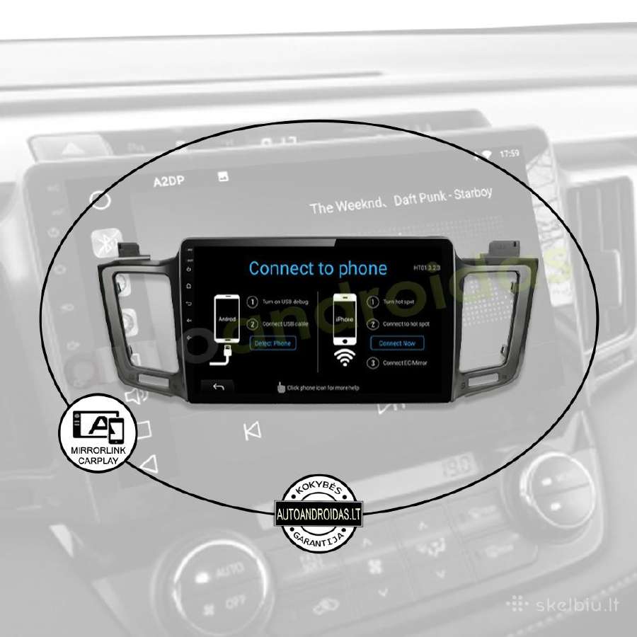 Toyota Rav4 2013-18 Android multimedia GPS/WiFi/bt - nuotraukos Nr. 10