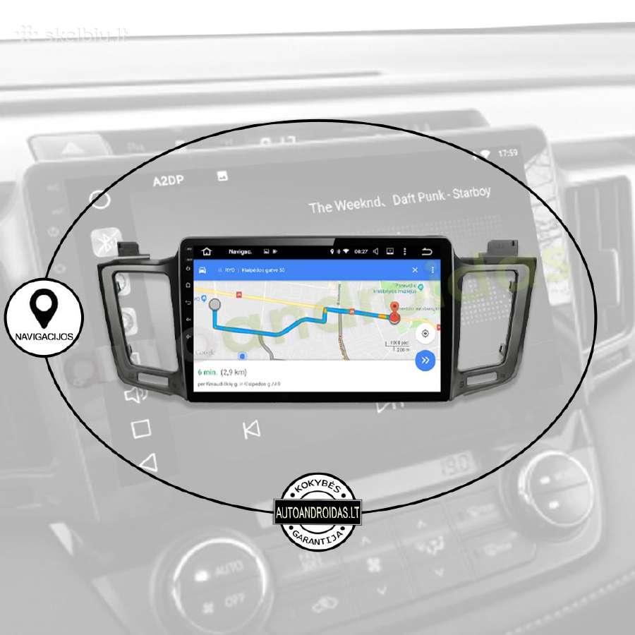 Toyota Rav4 2013-18 Android multimedia GPS/WiFi/bt - nuotraukos Nr. 11