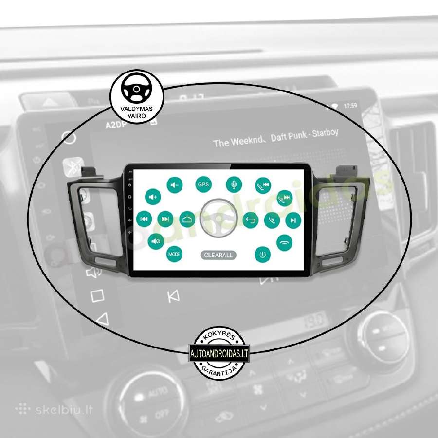 Toyota Rav4 2013-18 Android multimedia GPS/WiFi/bt - nuotraukos Nr. 12