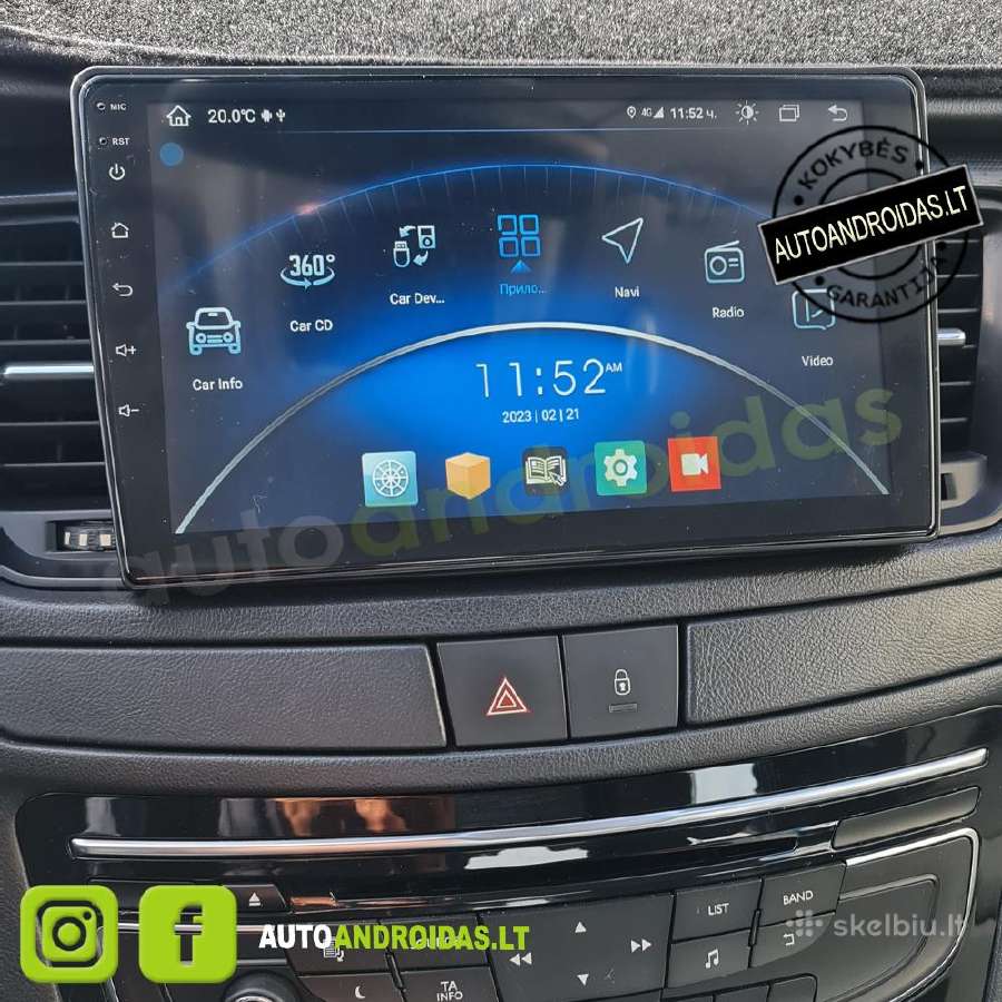 Peugeot 508 2011-17 Android multimedia GPS/WiFi/bt