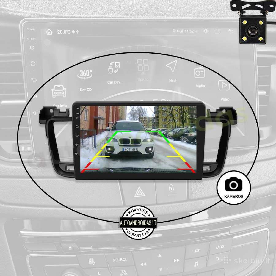 Peugeot 508 2011-17 Android multimedia GPS/WiFi/bt - nuotraukos Nr. 7