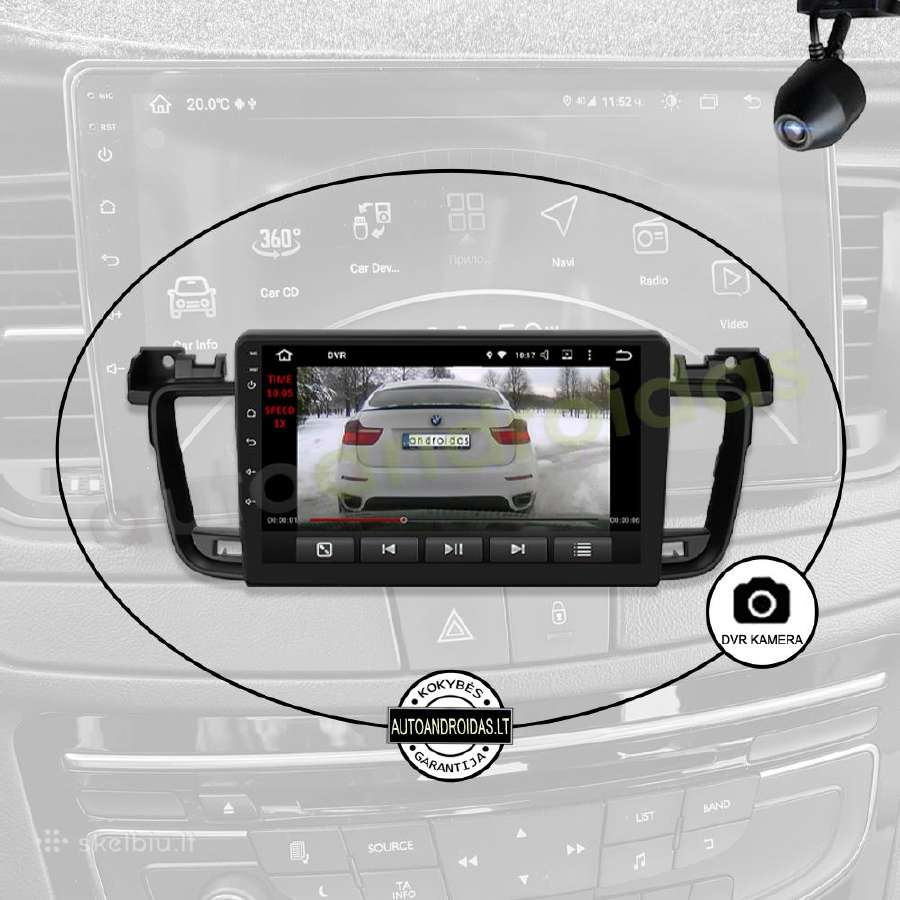 Peugeot 508 2011-17 Android multimedia GPS/WiFi/bt - nuotraukos Nr. 8