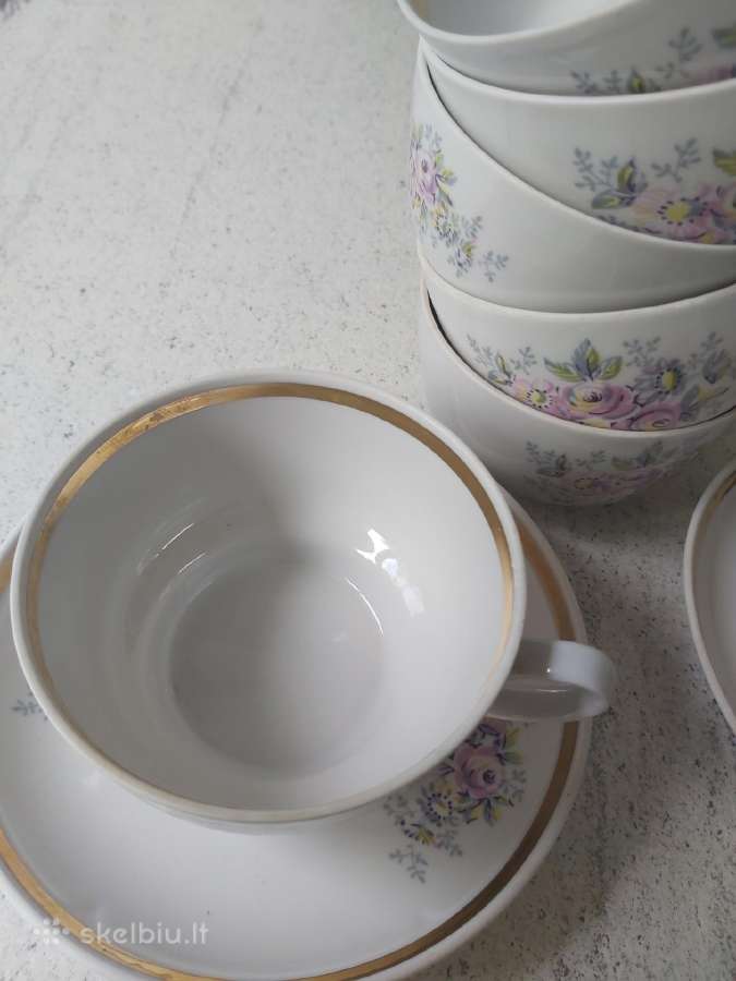 Vintažiniai Rygos(rpr) arbatos puodeliai - nuotraukos Nr. 7