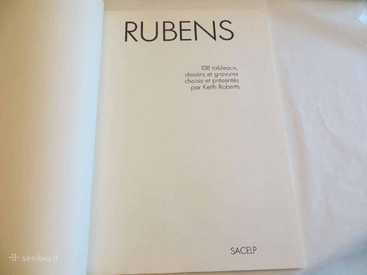 Knyga albumas Rubensas. 27*42 Prancūziškai. 1986 - nuotraukos Nr. 4