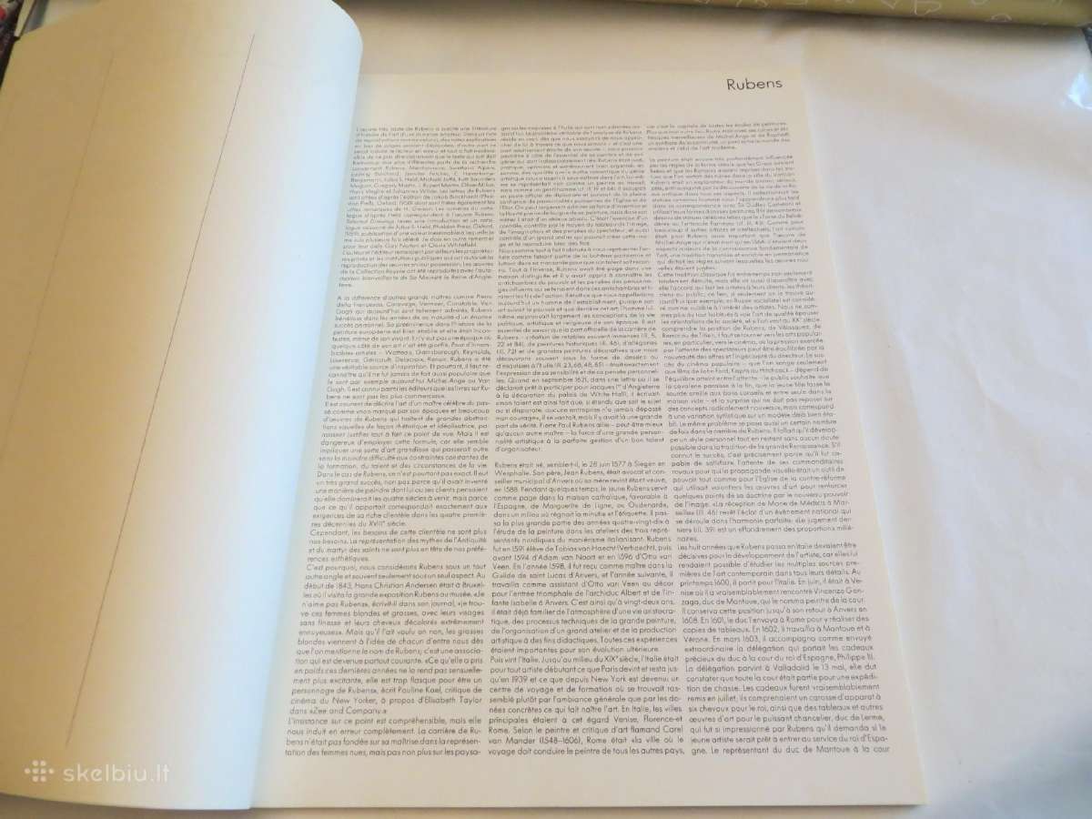 Knyga albumas Rubensas. 27*42 Prancūziškai. 1986 - nuotraukos Nr. 6