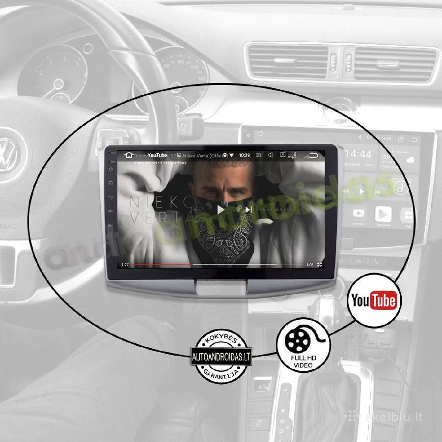 Vw passat B6, B7,cc 2011-15 Android multimedia GPS - nuotraukos Nr. 9