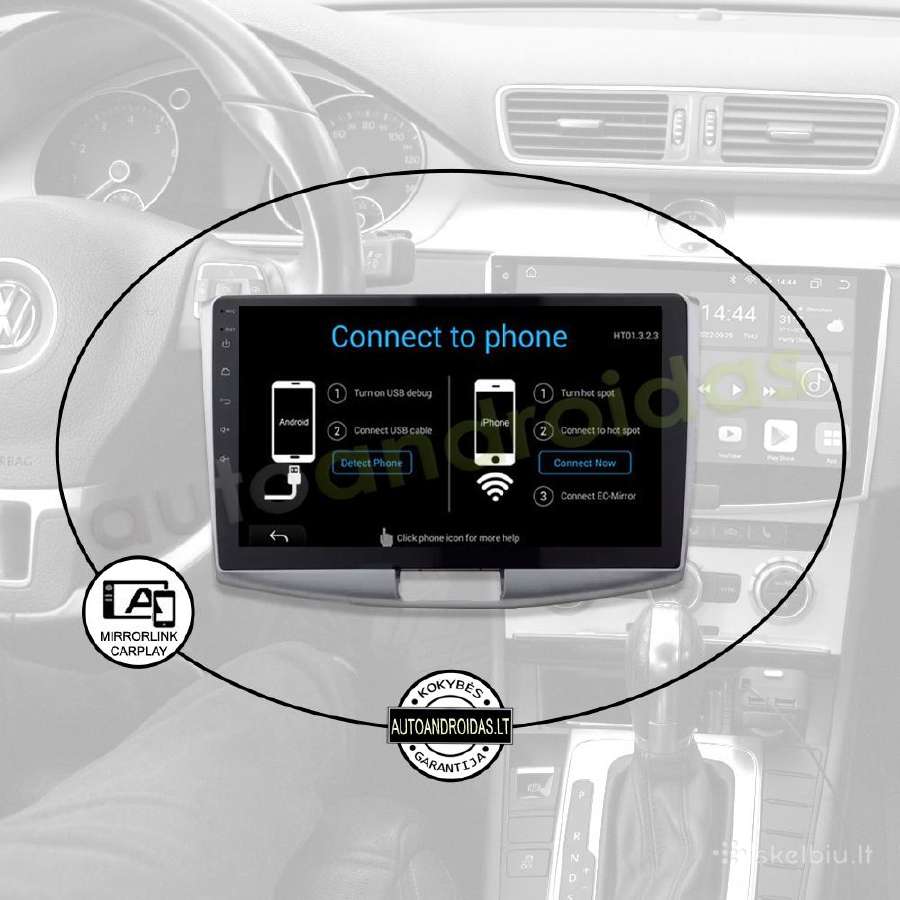 Vw passat B6, B7,cc 2011-15 Android multimedia GPS - nuotraukos Nr. 10