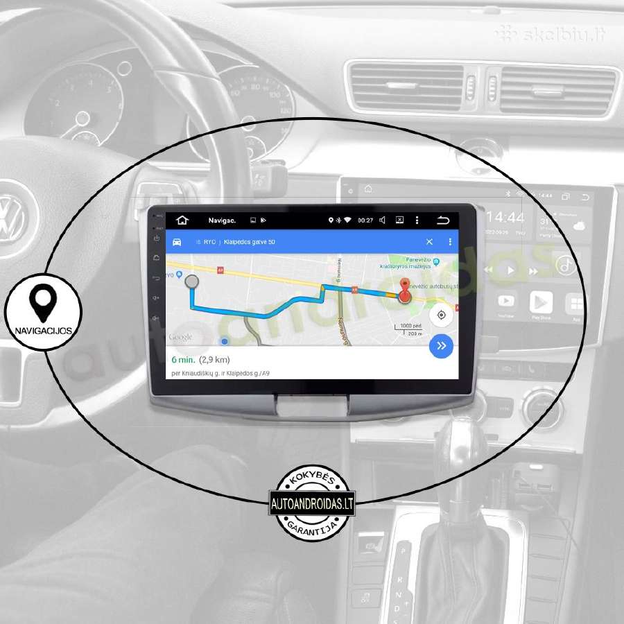 Vw passat B6, B7,cc 2011-15 Android multimedia GPS - nuotraukos Nr. 11