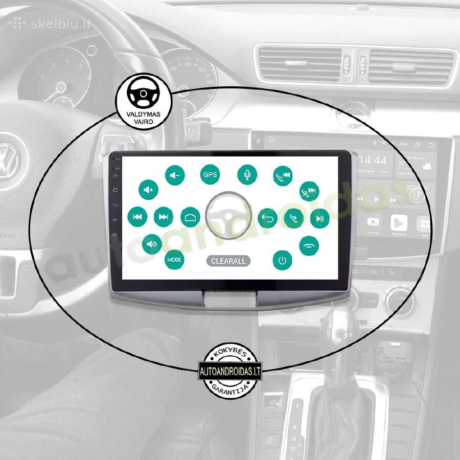 Vw passat B6, B7,cc 2011-15 Android multimedia GPS - nuotraukos Nr. 12