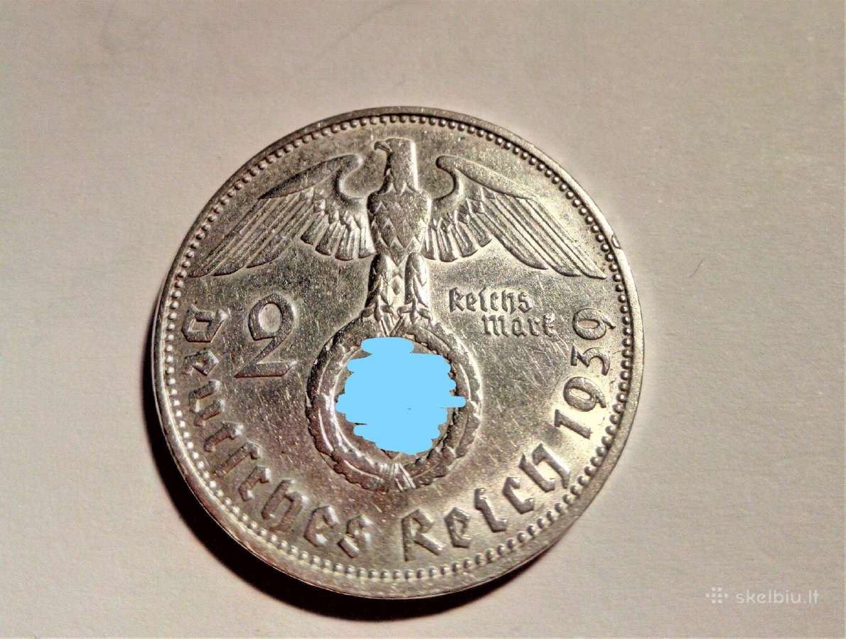 Vokietija 2 reismarkes 1939 m. - nuotraukos Nr. 2