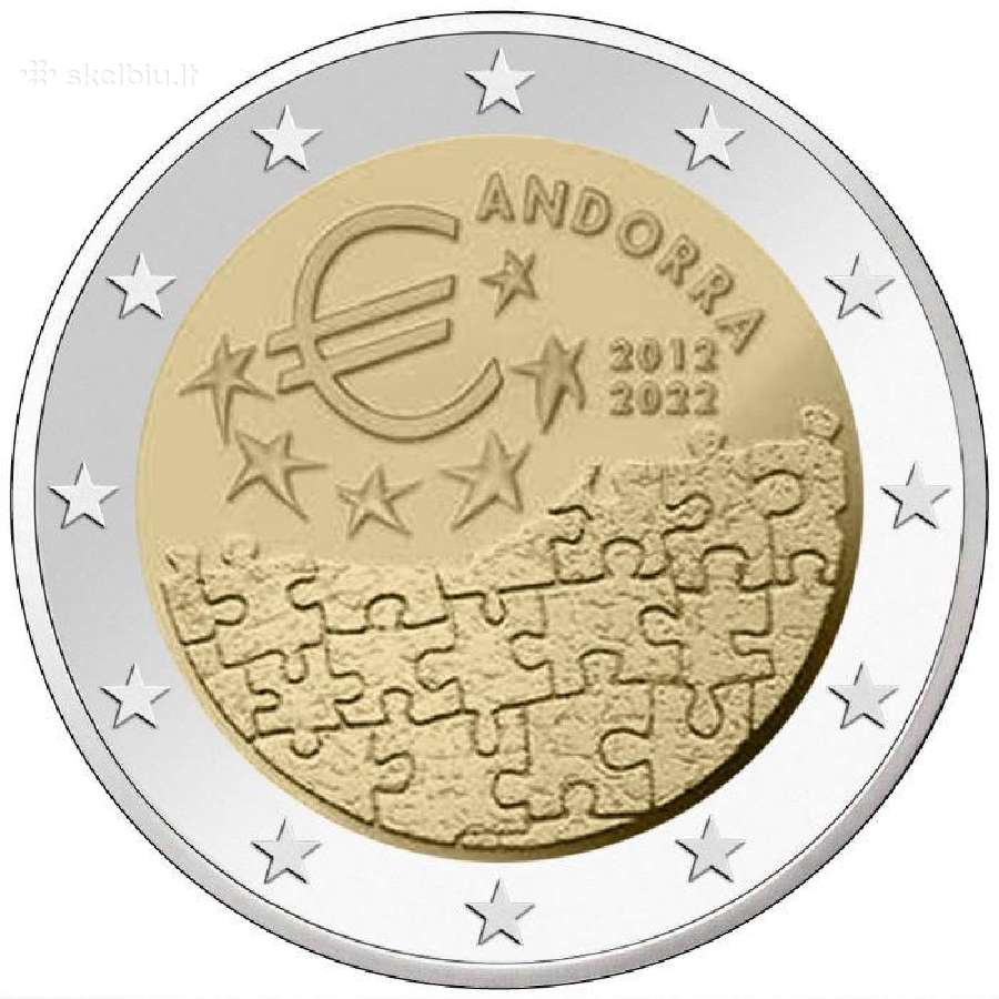 2 eurų Andoros Unc proginės monetos - nuotraukos Nr. 7