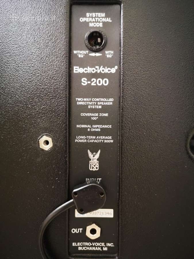 Kolonėlės Electro voice s 200 - nuotraukos Nr. 5