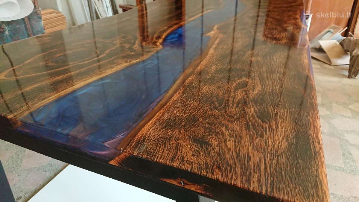 Epoksidinis stalas, rivertable , Diy - nuotraukos Nr. 6