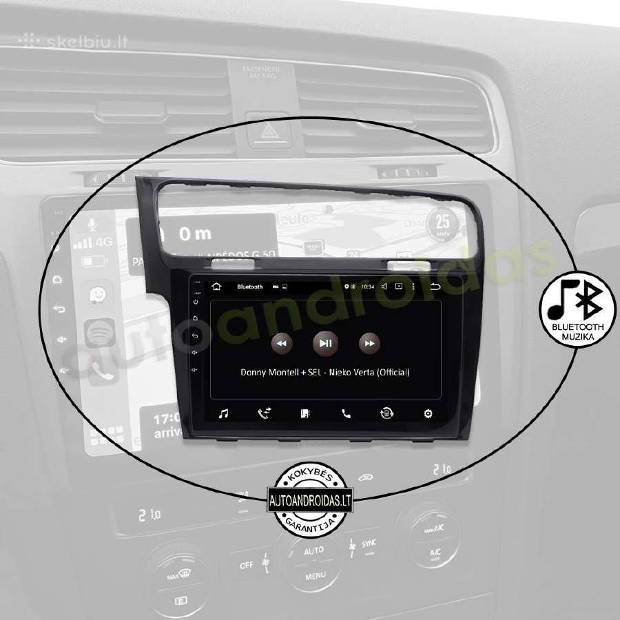 Golf 7 2011-21 Android multimedia Usb/GPS/WiFi/bt - nuotraukos Nr. 6
