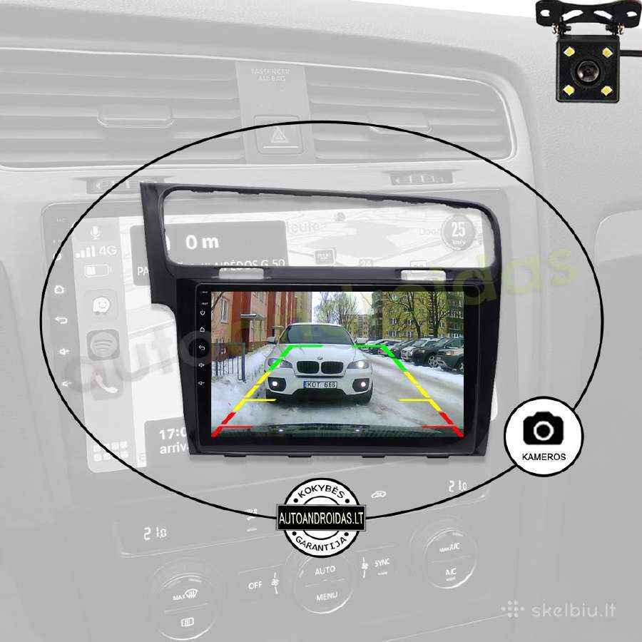 Golf 7 2011-21 Android multimedia Usb/GPS/WiFi/bt - nuotraukos Nr. 7