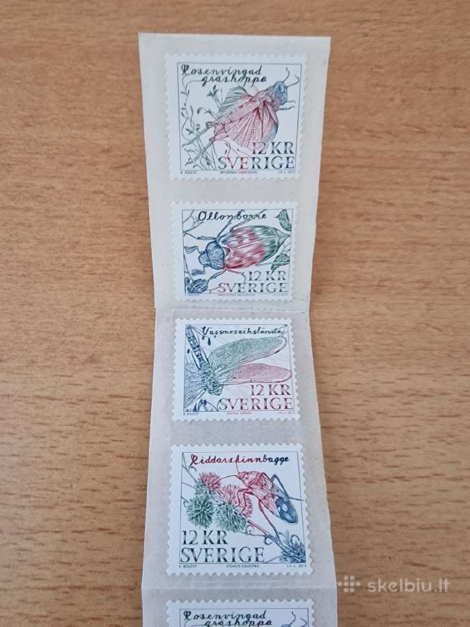 Pašto ženklai Švedija 12 Kr (8 vnt.) Sverige 12 Kr - nuotraukos Nr. 2