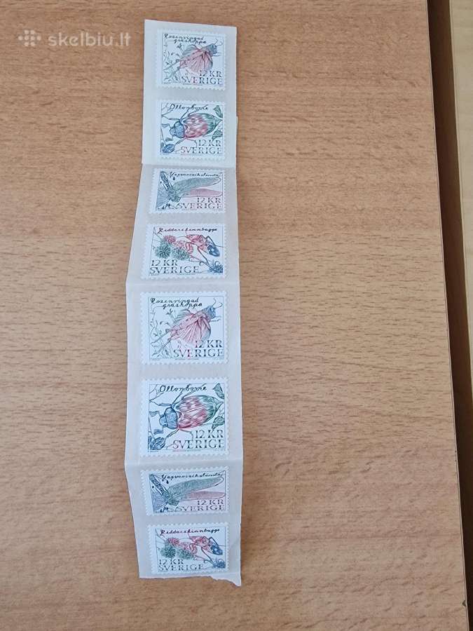 Pašto ženklai Švedija 12 Kr (8 vnt.) Sverige 12 Kr - nuotraukos Nr. 4