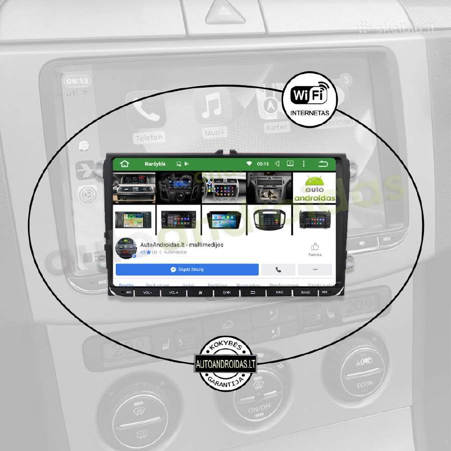 Vw, Skoda, Seat 2003-15 Android multimedia Usb/GPS - nuotraukos Nr. 3