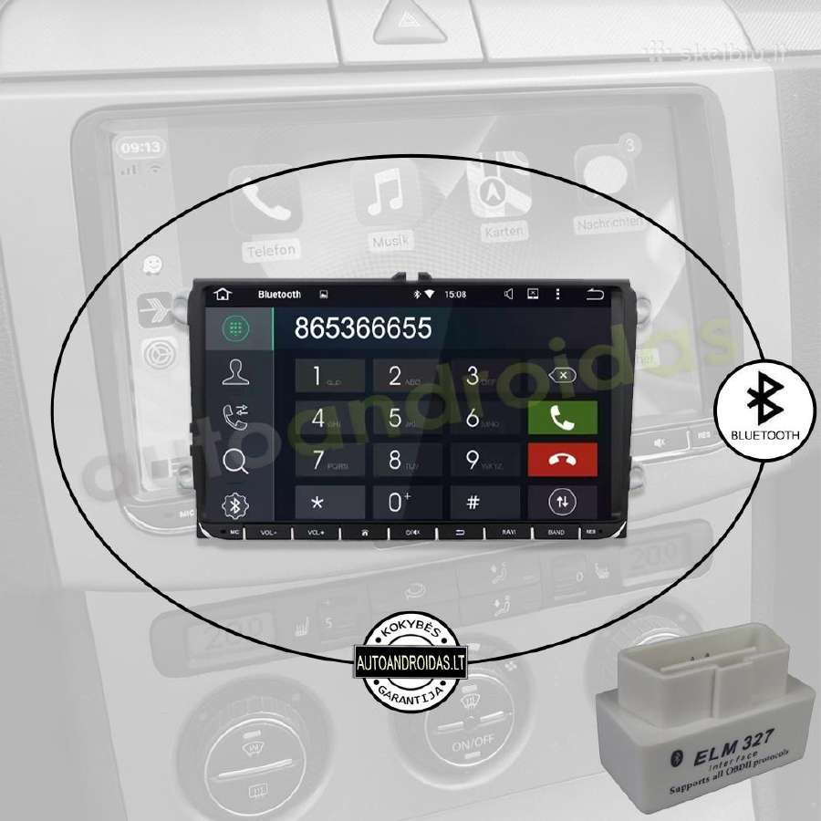 Vw, Skoda, Seat 2003-15 Android multimedia Usb/GPS - nuotraukos Nr. 5