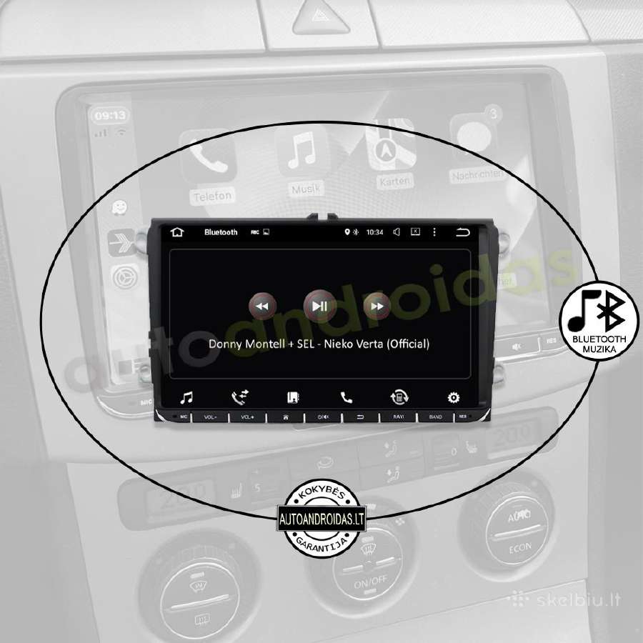 Vw, Skoda, Seat 2003-15 Android multimedia Usb/GPS - nuotraukos Nr. 6