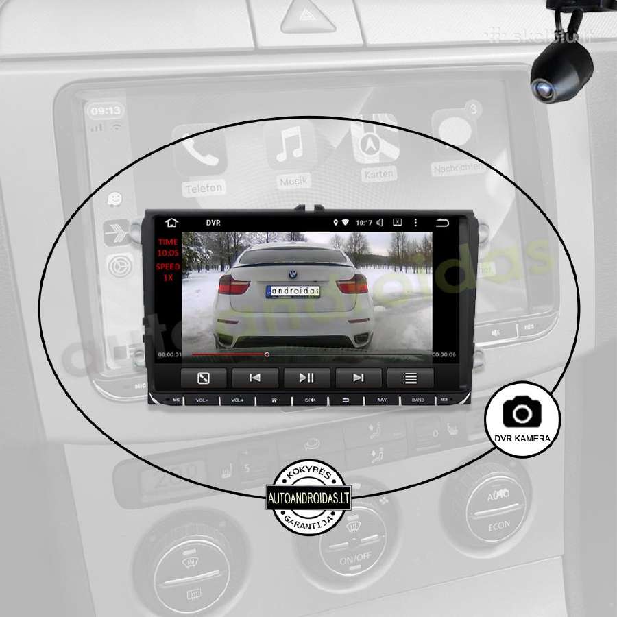 Vw, Skoda, Seat 2003-15 Android multimedia Usb/GPS - nuotraukos Nr. 8
