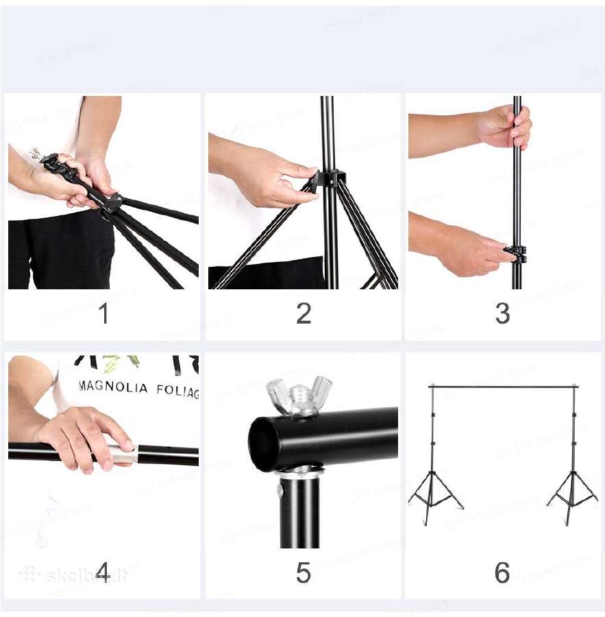 Foto studijos rinkinys su trimis 135w softbox - nuotraukos Nr. 18