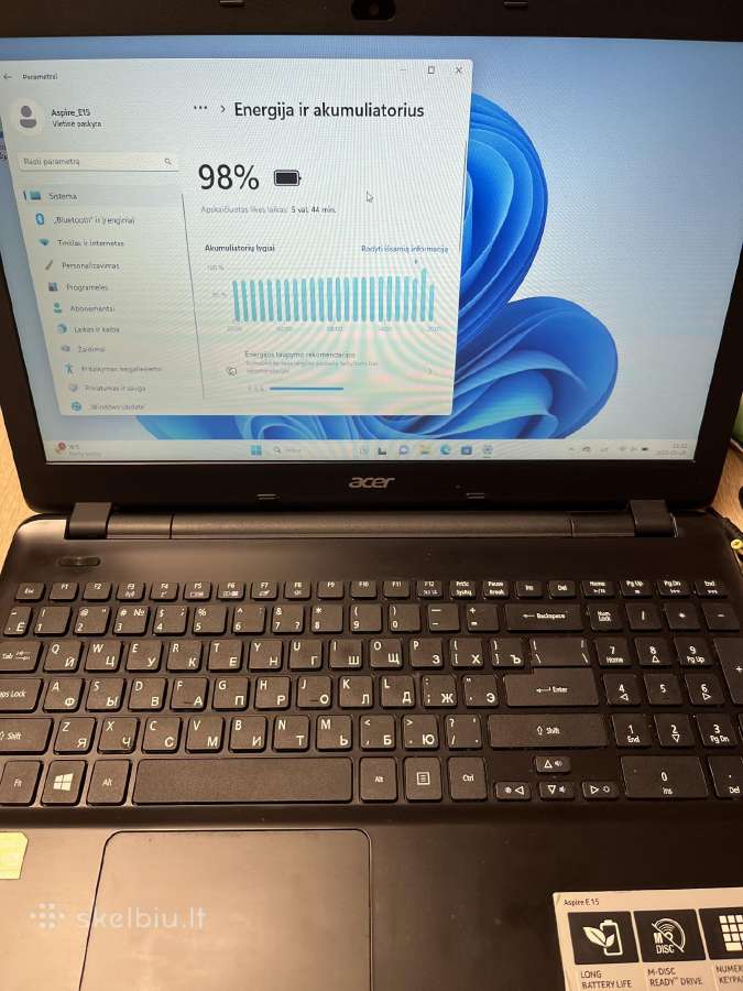 Nešiojamas kompiuteris Acer Aspire E5-571g, i7 - nuotraukos Nr. 3