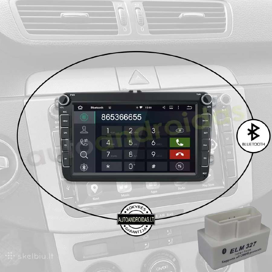 Vw Golf Passat Touran Tiguan Android multimedia - nuotraukos Nr. 6