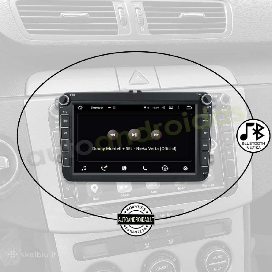 Vw Golf Passat Touran Tiguan Android multimedia - nuotraukos Nr. 7