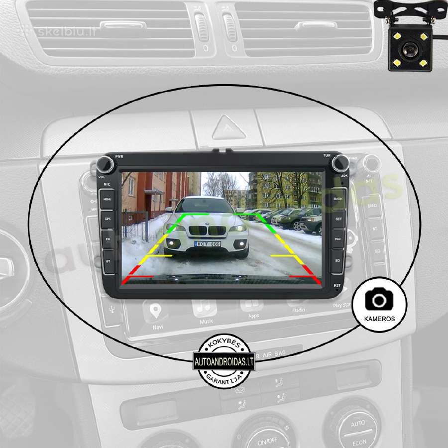 Vw Golf Passat Touran Tiguan Android multimedia - nuotraukos Nr. 8