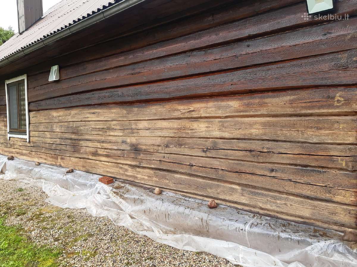 Medinių-rąstinių namų šlifavimas,dažymas. - nuotraukos Nr. 35