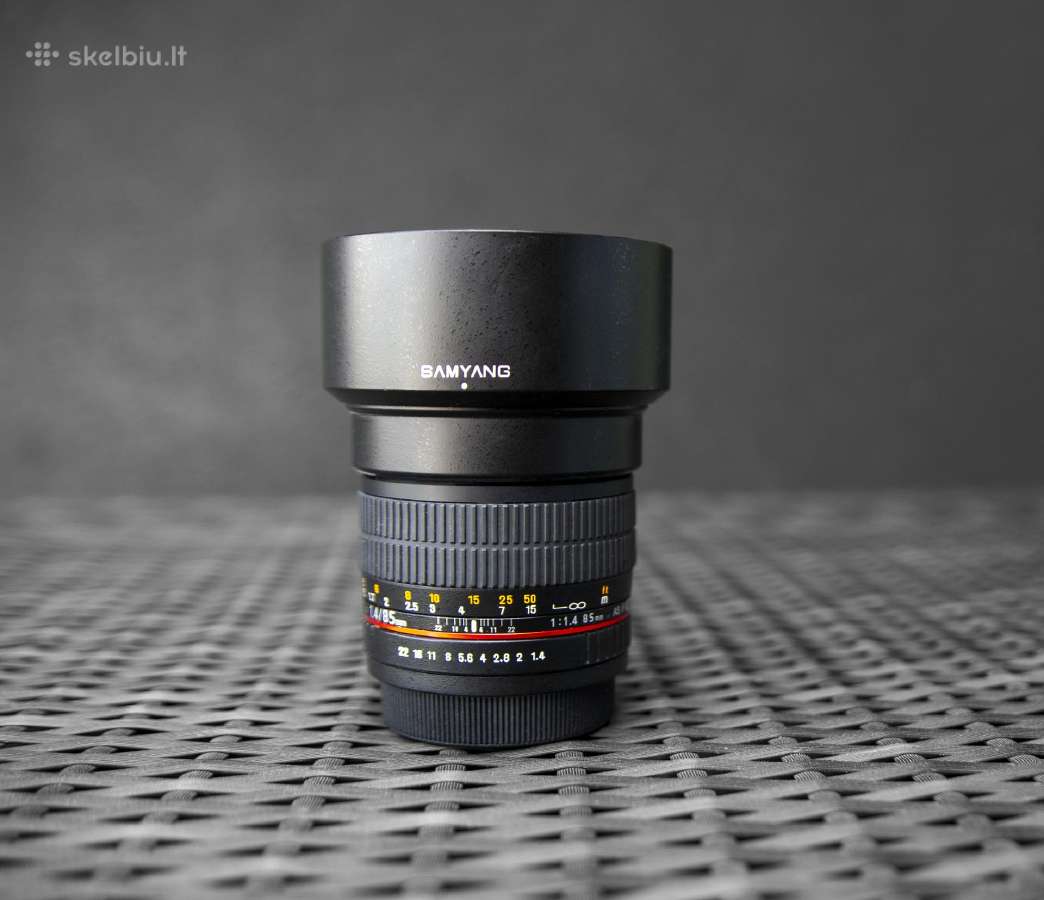 Samyang 1.4/85mm Sony A fotoaparatams