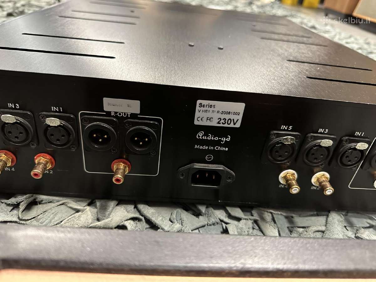 Audio Gd vacuum He1 Xlr tube valve preamp pradinis - nuotraukos Nr. 10