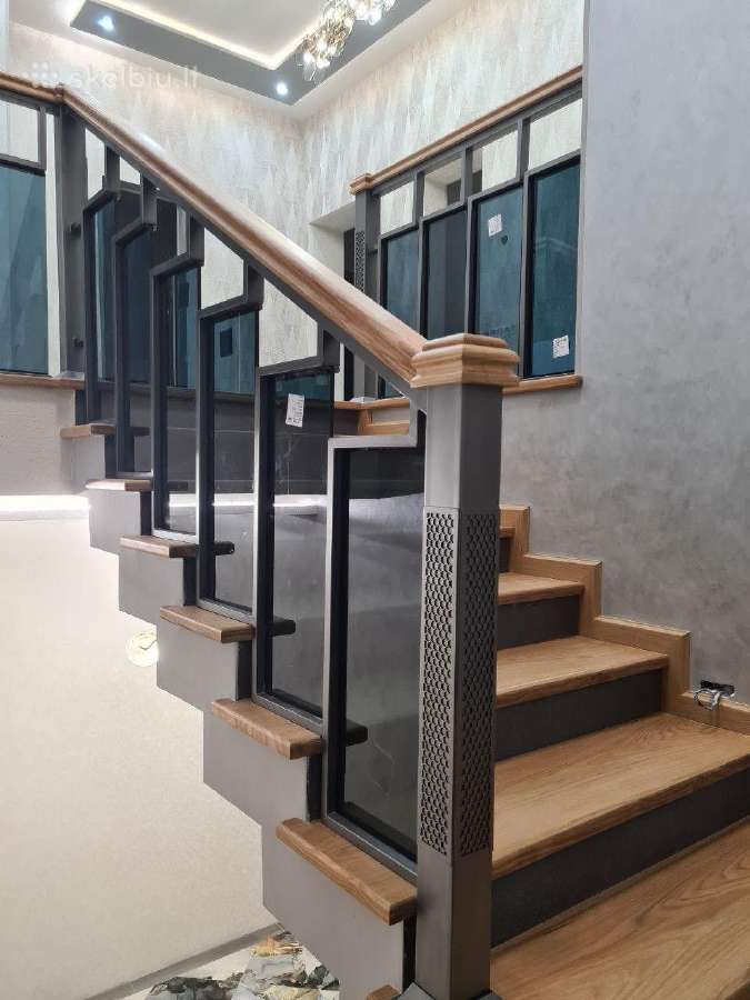 Laiptų, turėklų projektavimas, gamyba, montavimas