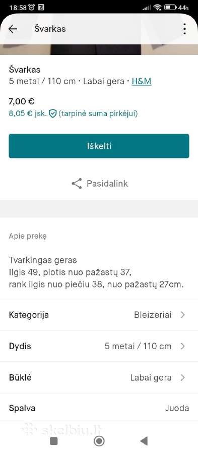 Švarkas - nuotraukos Nr. 2