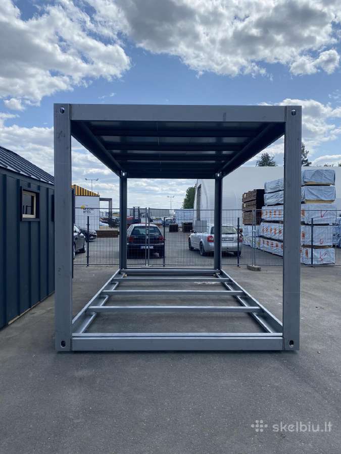 Pastiprinta modulinė konstrukcija 6x3x3 su stogu - nuotraukos Nr. 2