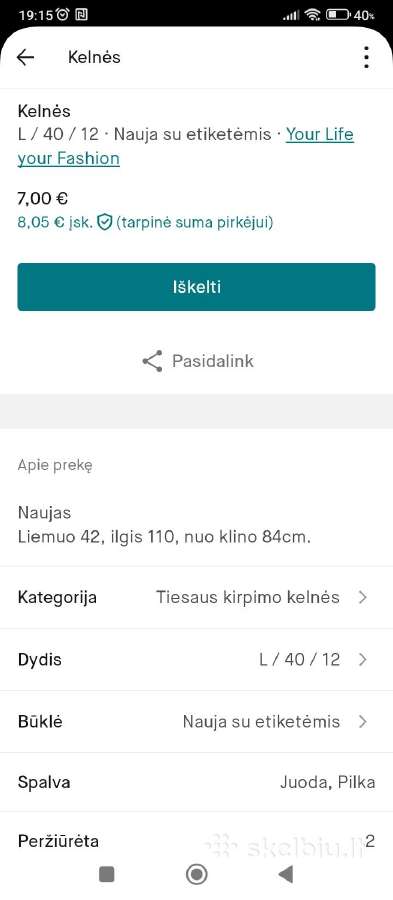 Kelnės - nuotraukos Nr. 2