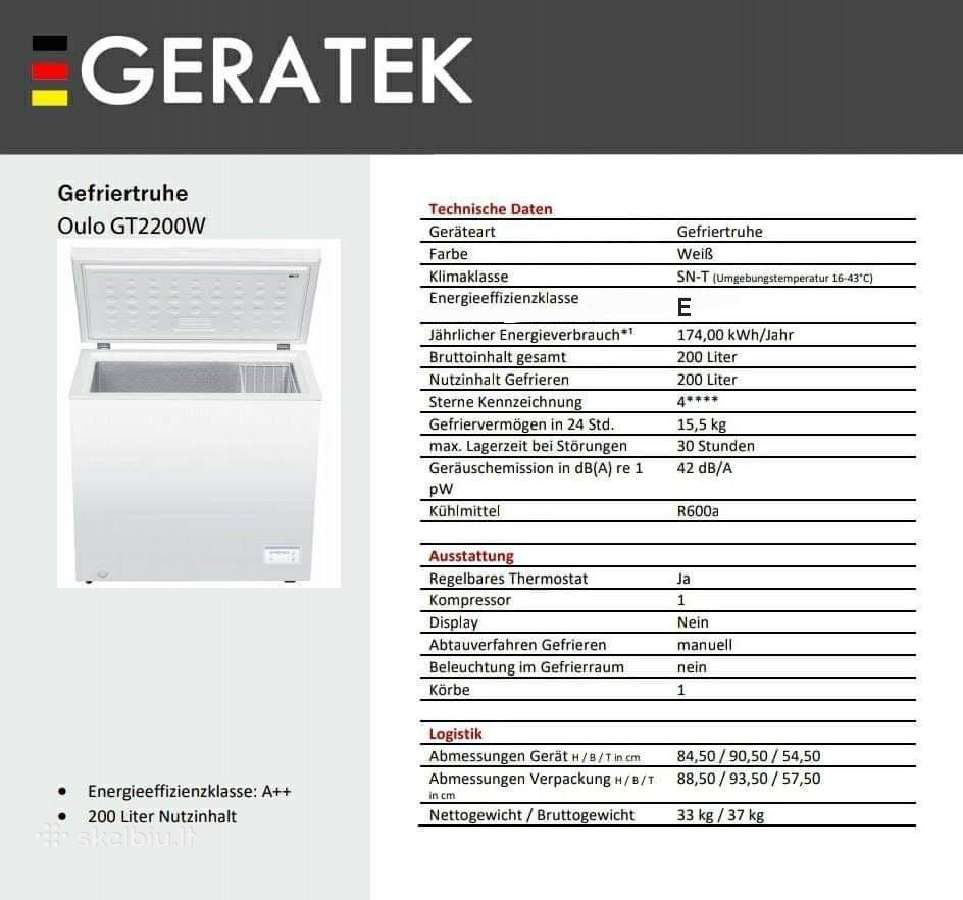 Šaldymo dėžė Geratek 200 litrų E - nuotraukos Nr. 5